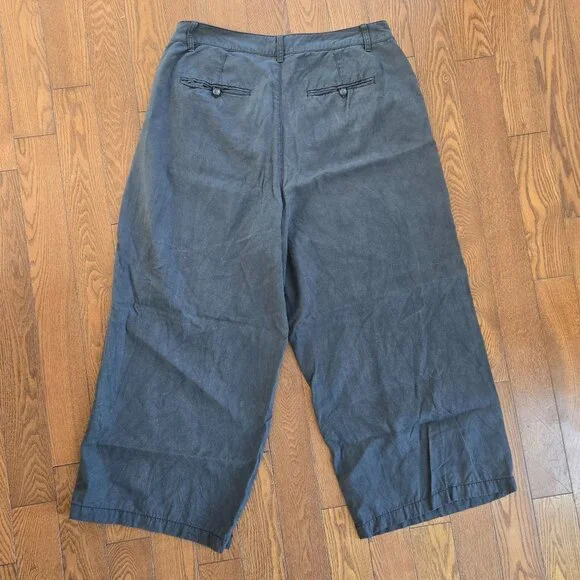 Madewell Harlow blue wide leg pants size 14P - Picture 4 of 10